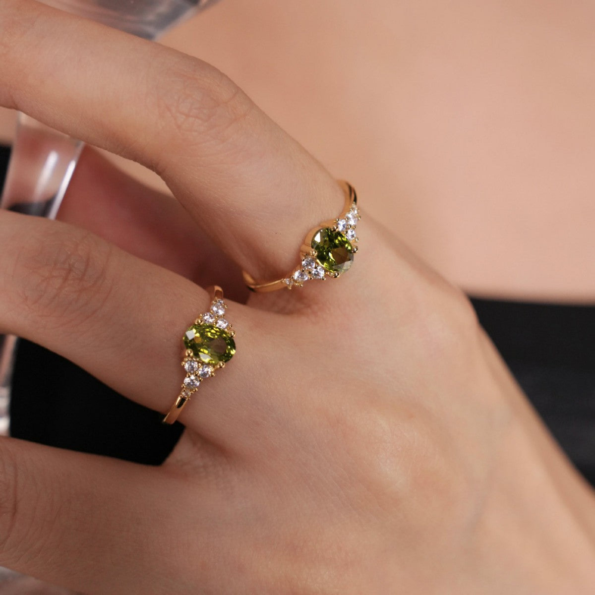High-end Light-luxury Sparkling Versatile Open-ring For Women