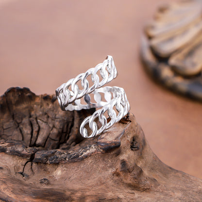 Niche, Minimalist, Adjustable Stainless Steel Ring