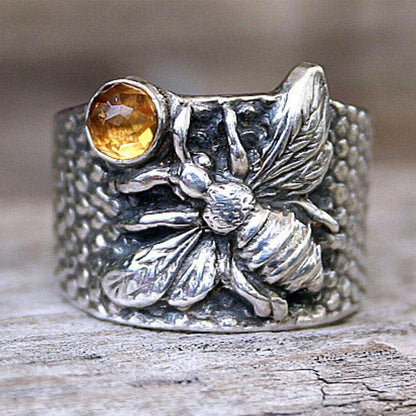 Ethnic-style Creative Bee Ring With A Unique, Vintage Vibe