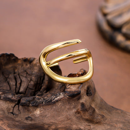 Niche Design Titanium Steel Ring For Women