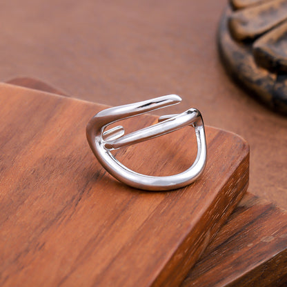 Niche Design Titanium Steel Ring For Women