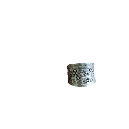 Retro Distressed-style Fashion Ring With An Adjustable Opening